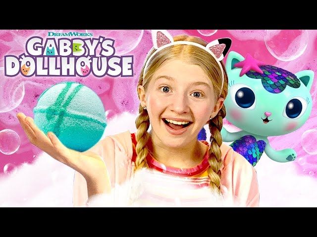 Make Your Own Bath Bomb Surprise with Gabby! | GABBY'S DOLLHOUSE