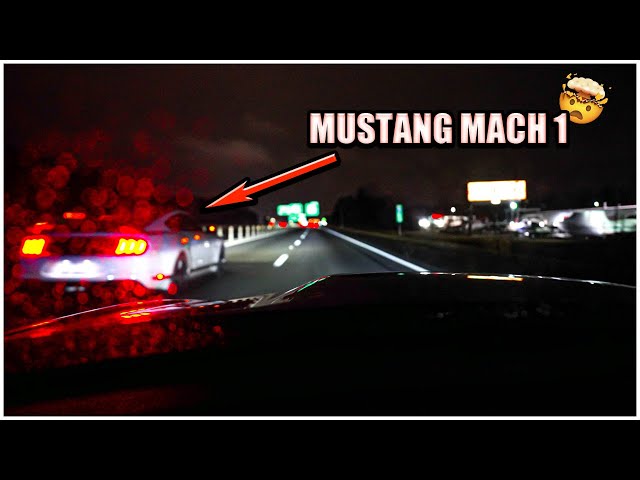 MUSTANG MACH 1 wanted ALL THE SMOKE 💨  vs my CHARGER SCATPACK 392 in TRAFFIC...