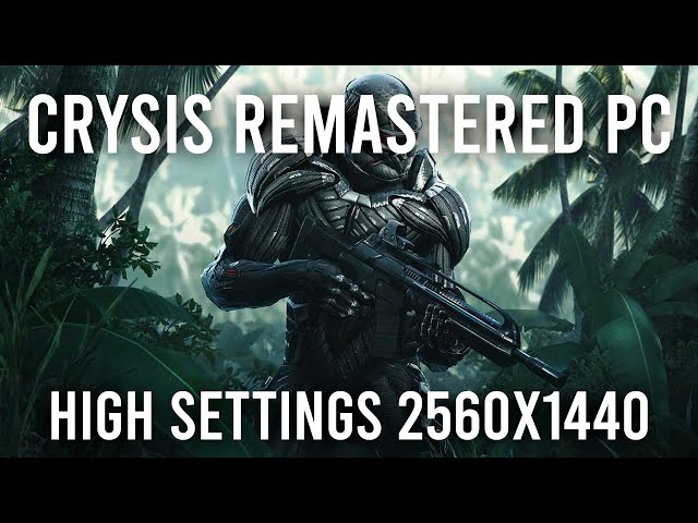 Crysis Remastered PC Gameplay - 2560x1440 - High settings medium shadows