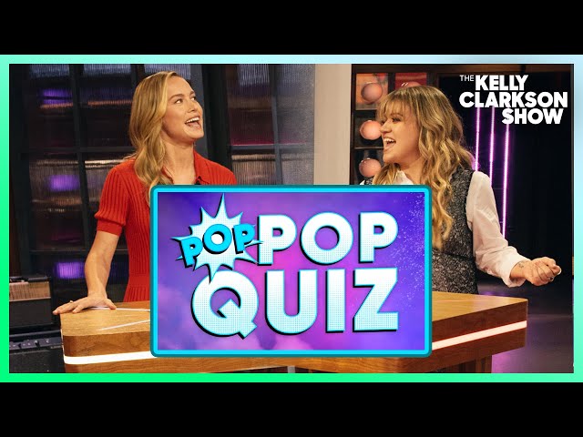 Brie Larson & Kelly Clarkson Face-Off In Pop Song Trivia