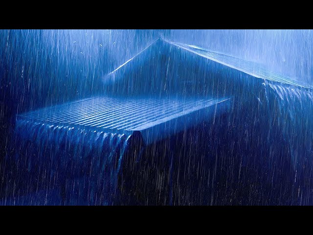 Gentle Rain Sounds on Tin Roof | Perfect Ambience for Sleep and Relaxation