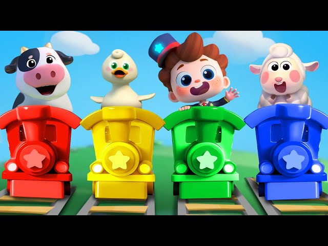 🔴LIVE | Train Choo Choo Song | Farm Animals | Animals Sounds | Nursery Rhymes & Kids Songs | BabyBus