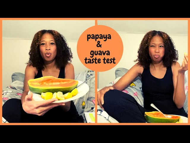 How I eat healthy consistently | papaya and guava taste test 🌴