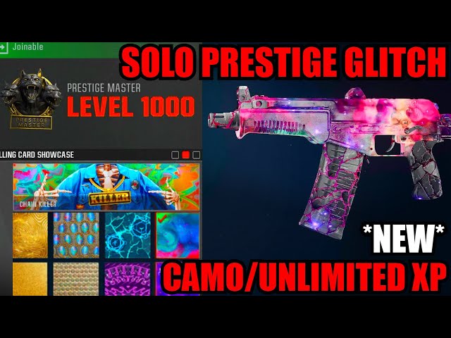 *NEW* FAST PRESTIGE GLITCH BO6! SOLO CAMO/UNLIMITED XP GLITCH BO6! BO6 GLITCHES! BO6 ZOMBIES GLITCH!