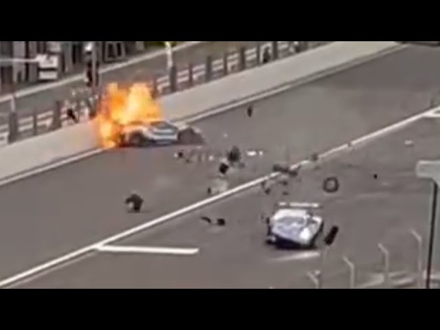 Huge Fire Crash 24h Spa 2024 Porsche & Ferrari @mennemTV