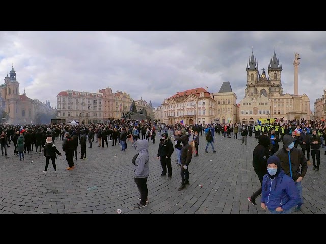 Prague protests against restriction 18.10.2020, Czech Republic 360