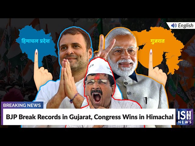 BJP Break Records in Gujarat, Congress Wins in Himachal | ISH News