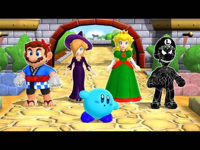 Mario Party 9 - Garden Battle Mario Vs Rosalina Vs Peach Vs Luigi (Master Difficulty)