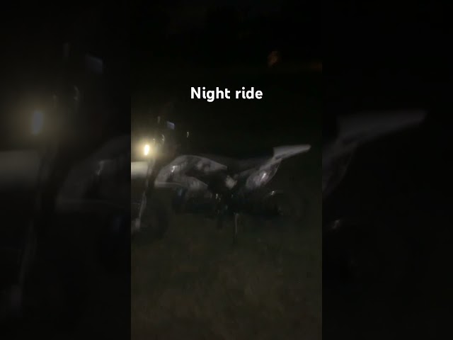 Night ride #rock #music #metal #offroadbike #pitbike