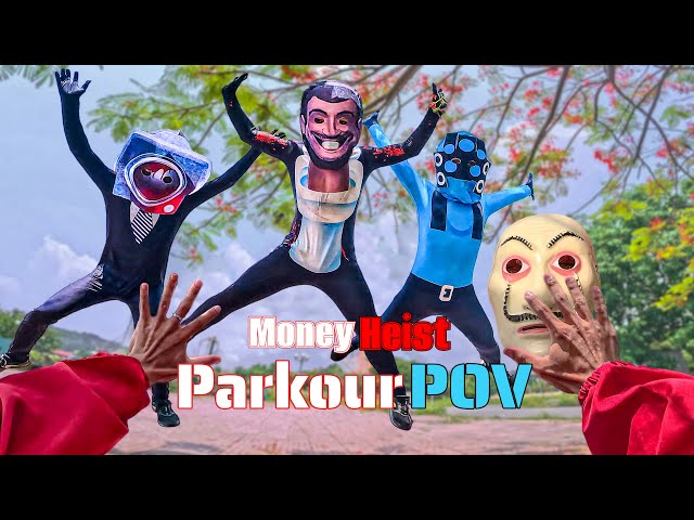 Money Heist vs Zombie Skibidi Toilet 3 | New World | ( Parkour Pov Live Action )