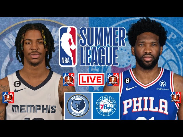 Memphis Grizzlies vs Philadelphia 76ers | NBA Summer League Live Scoreboard 2023 | Jimby Sports