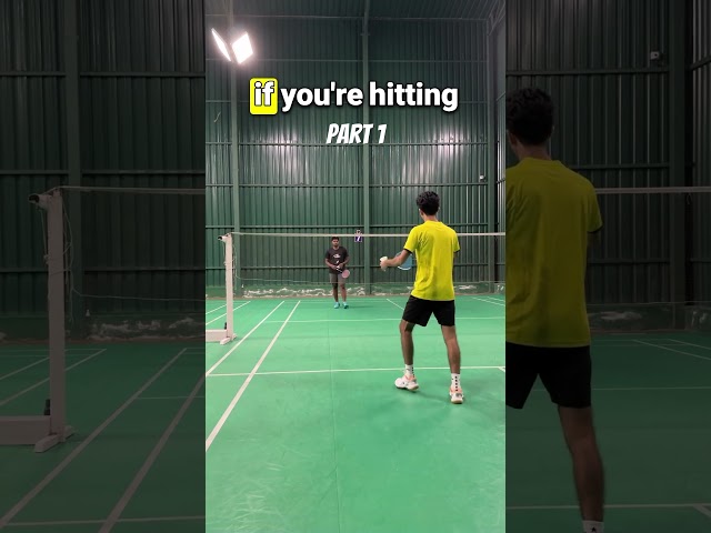 Avoid big lifts 🫣 P1 #badminton