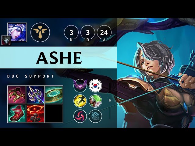 Ashe Support vs Senna: Vision Controller - KR Master Patch 14.22