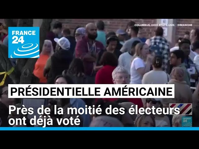 Présidentielle américaine : près de la moitié des électeurs ont déjà voté • FRANCE 24