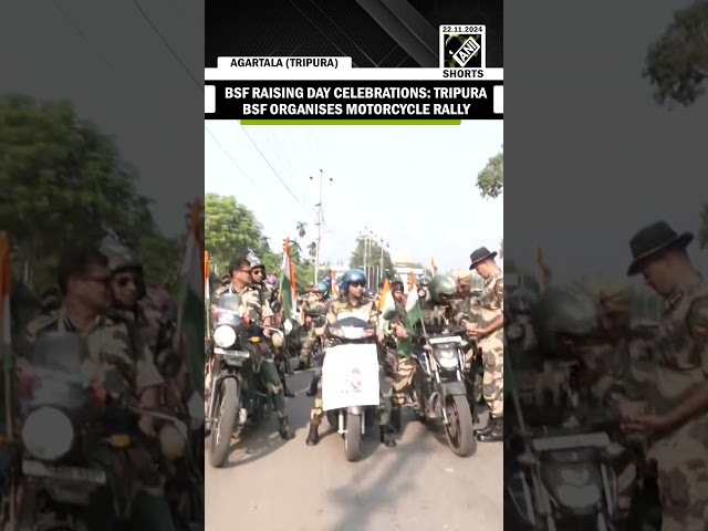 Tripura BSF organises motorcycle rally as part of BSF raising day celebrations