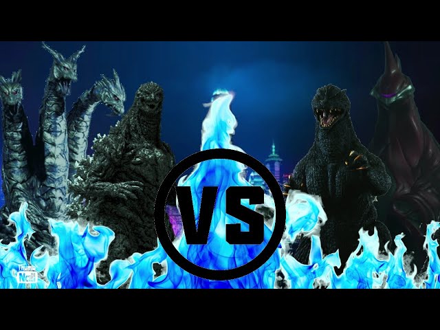 Adult Godzilla Jr. and Keizer Ghidorah VS FW Godzilla and Gigan Rex [INSANE]