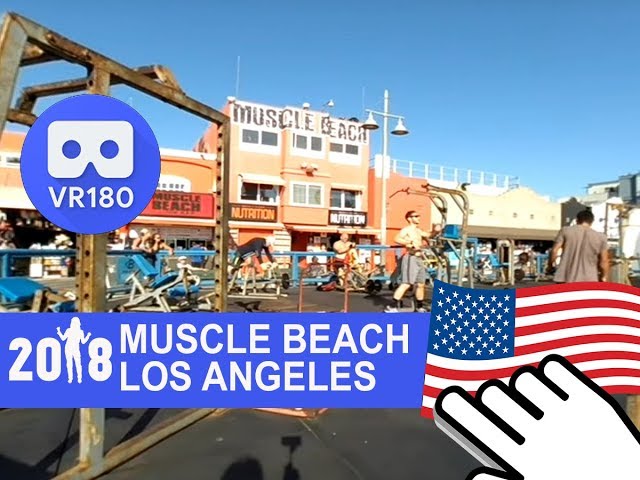 Muscle Beach in Venice, Los Angeles (VR180)