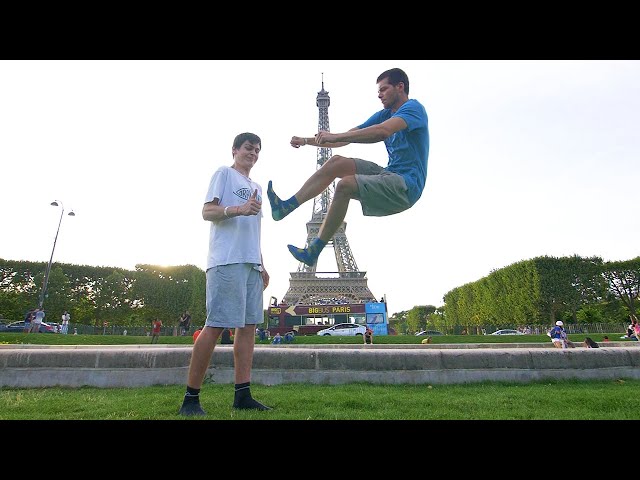 DROPKICK in front of the EIFFEL TOWER!