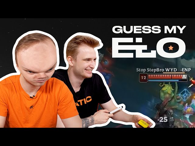 Absolute 5 HEAD Guess! | Guess My ELO 2022 ft. Humanoid and Wunder