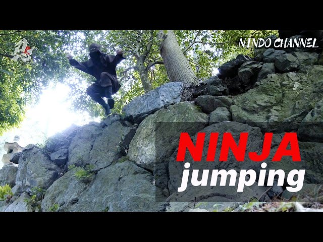 Jumping down from heights, another must-have skill for a ninja