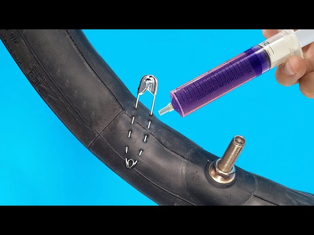 This Tire Fixing Technique Deserves a Nobel! First Glue-Free Repair in the World