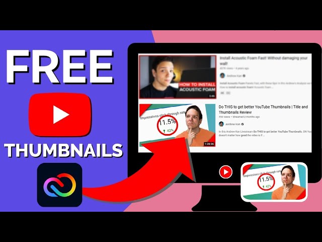 Adobe Express Tutorial | FREE YouTube Thumbnail Maker!