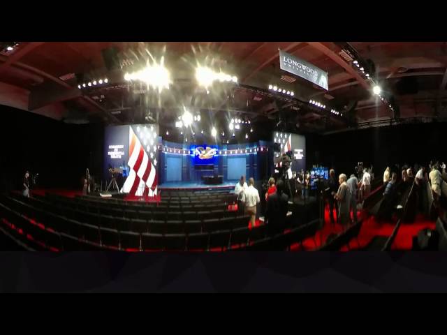 360 View of 2016 U.S. Vice Presidential Debate Hall