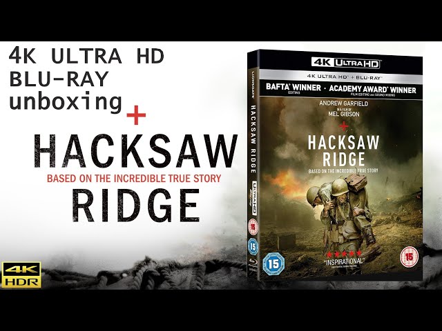 Andrew Garfield's ''HACKSAW RIDGE'' - 4K ULTRA HD + BLU-RAY unboxing