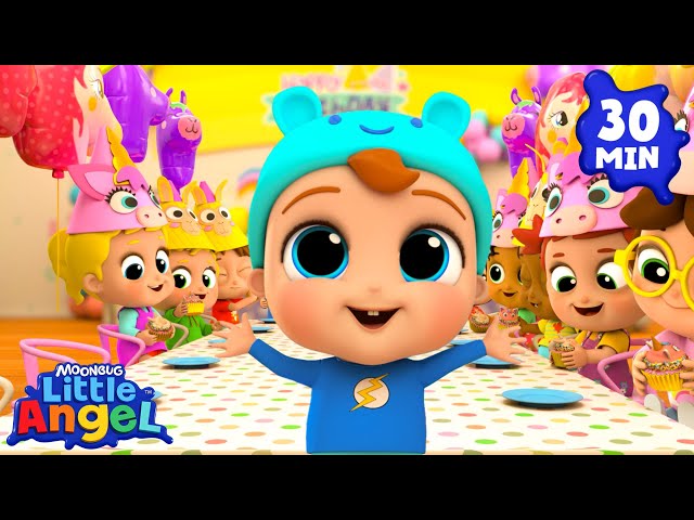 Counting With Cupcakes 🧁 | Little Angel | Nursery Rhymes for Babies