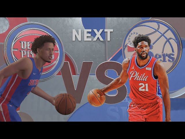 NBA 2K22 - Detroit Pistons vs Philadelphia 76ers (4K HD)