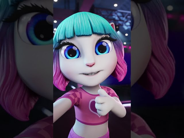 Dance Challenge Time! 💃💫 Shine Together With Talking Angela #shorts