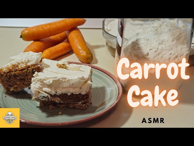 Easy Moist Carrot Cake Recipe 🥕🍰  | Baking ASMR | No talking | 4k