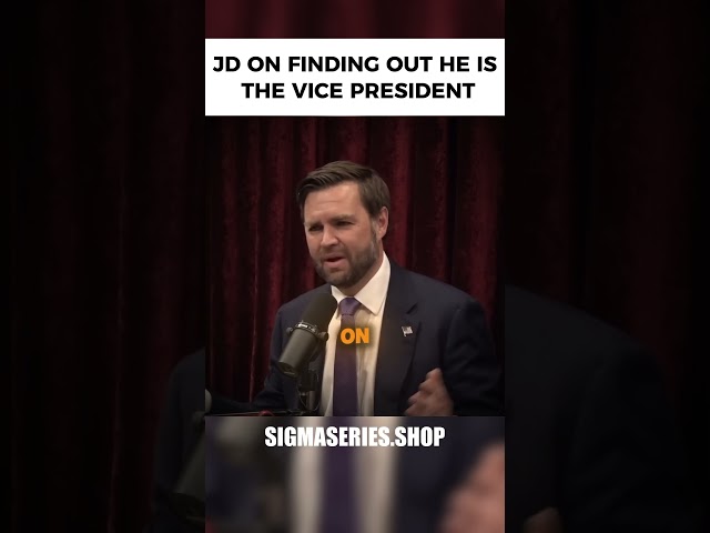 JD Vance on finding out he is the vice president #jdvance #joerogan #sigmaseries