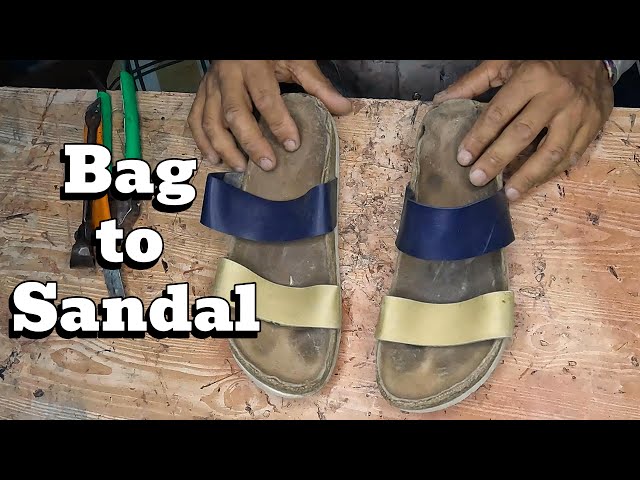 Turning an Old Sandal & Louis Vuitton Bag into a Stylish Sandal