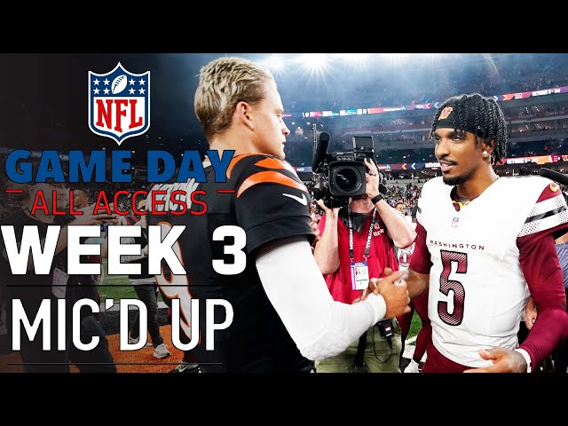 NFL Week 3 Mic'd Up! "I see you with the hot potato" | Game Day All Access