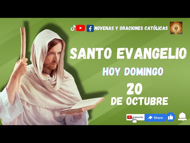 Lectura del Santo Evangelio hoy 20 Octubre 2024 #santo #evangeliodehoy