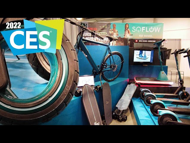 VR180 CES 2022 Soflow  - Swiss Designed Electric eScooters eBikes and eSkateboards