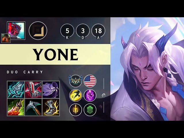 Yone ADC vs Lux: Killing spree - NA Challenger Patch 14.22