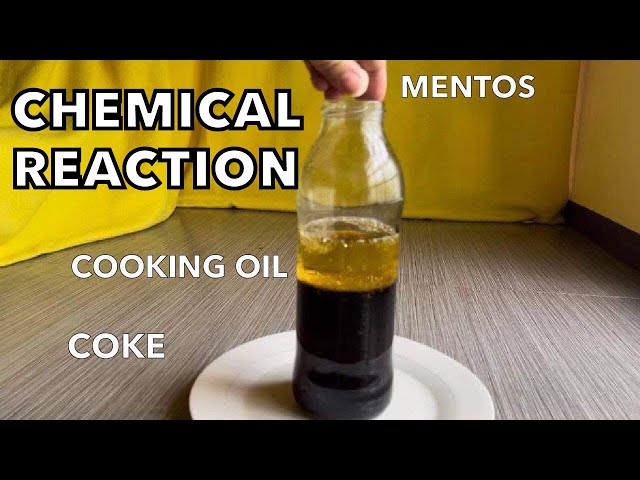 WHAT HAPPENS WITH COKE and MENTOS IN OIL? 🥃 JamHomeScience  Experiment