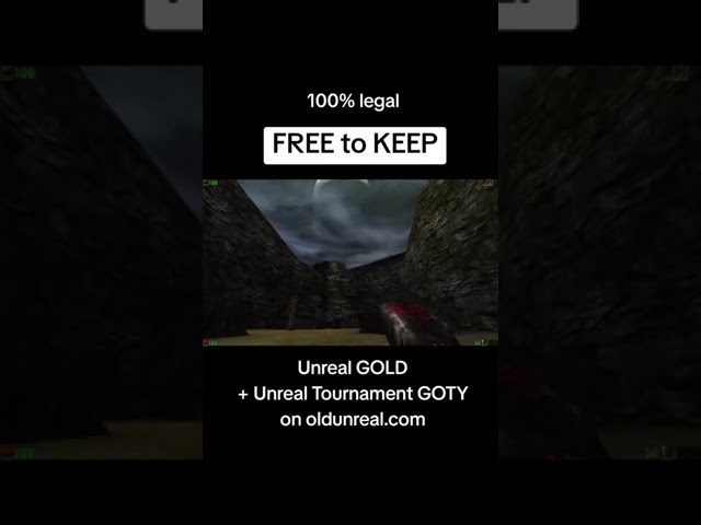 Unreal GOLD + Unreal Tournament GOTY | FREE to KEEP #gaming #freepcgames #freegames