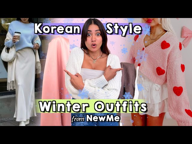 Trying Dreamy Korean Winter Outfits from NEWME😍 | Is it Worth it?