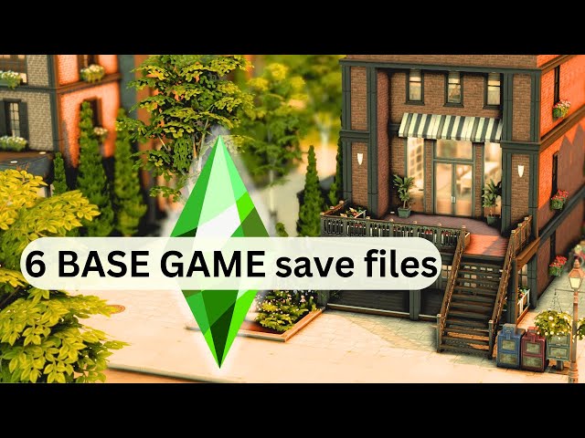 MUST HAVE 6 BASE GAME SAVE FILES YOU NEED in your SIMS 4 game! | SIMS 4 SAVE FILE REVIEW