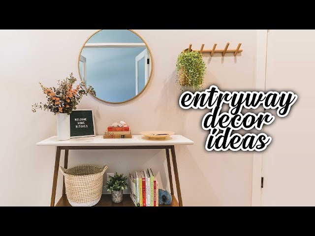 Small Entryway Decorating Ideas & Makeover (Under $350)