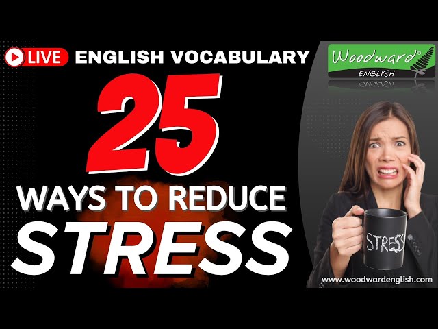 Are you stressed? 😰 English Conversation about Reducing Stress 🔴 LIVE English Lesson