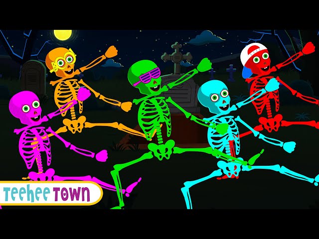 🔴 Skeletons💀Dance🕺Party | Spooky Halloween songs By Teehee Town