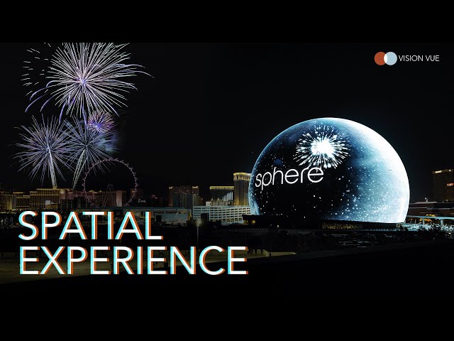 Sphere in Las Vegas lights up for the first time: the Spatial Experience