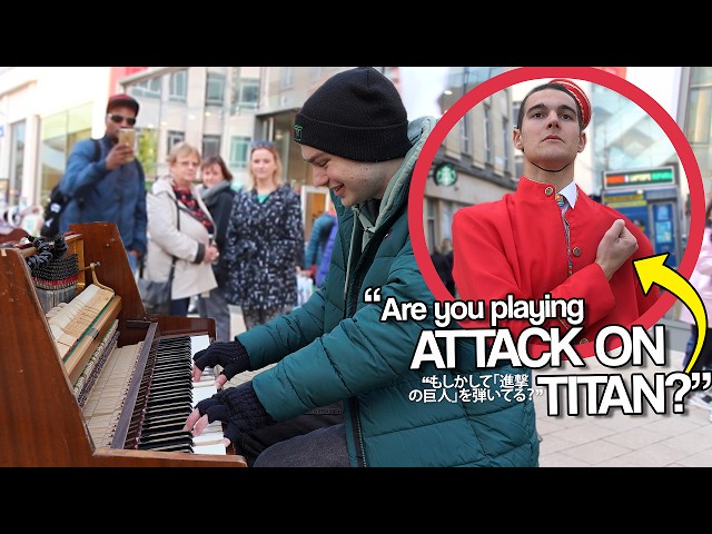 I Played *Every* ATTACK ON TITAN OP On Piano In Public!!