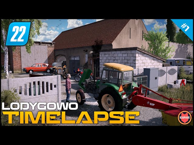 🇵🇱 New Start In A Small Polish Village, Farm Tour And Mowing Grass ⭐ FS22 Lodygowo Timelapse