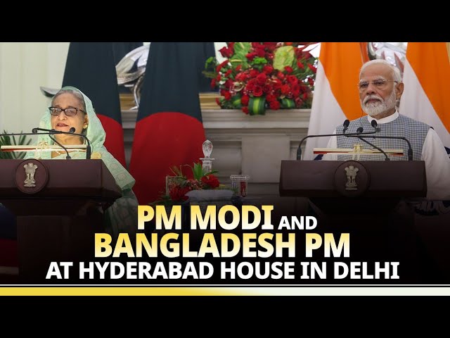 LIVE: PM Modi and Bangladesh PM at joint press meet