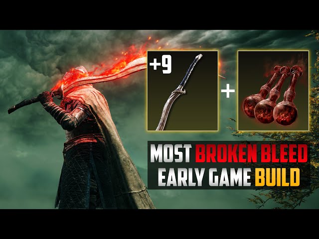 The Best Most Broken Bloodhound Fang Bleed Build | Elden Ring Best Build | Elden Ring Bleed Build